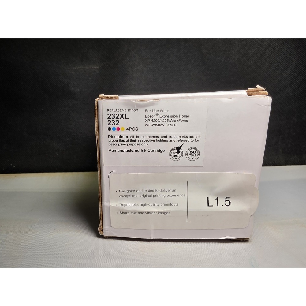 Ink For The Epson 232XL Black & 232 Color Ink Combo Pack T232XL-BCS